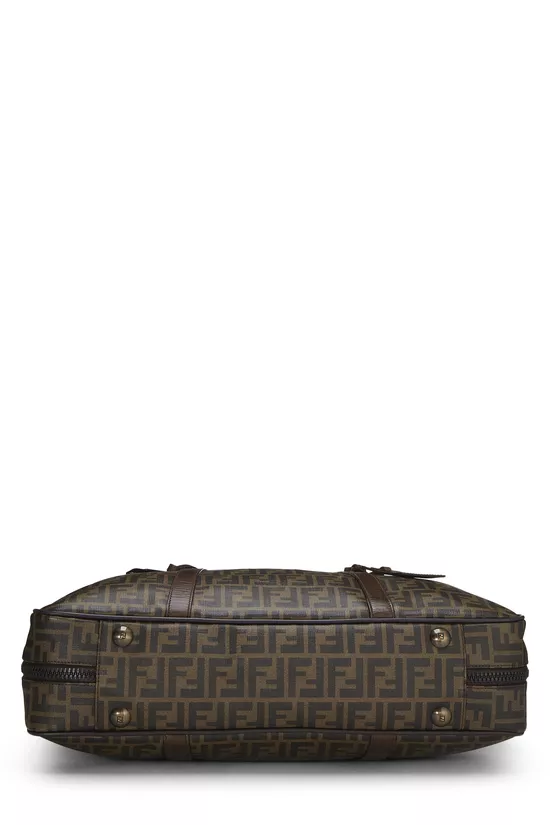 Brown Coated Canvas Zucca Weekender Large, , large image number 4