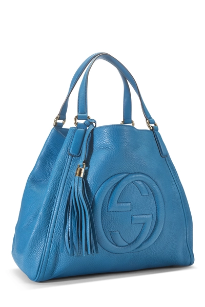 Gucci Blue Leather Soho Shoulder Bag — photo 2