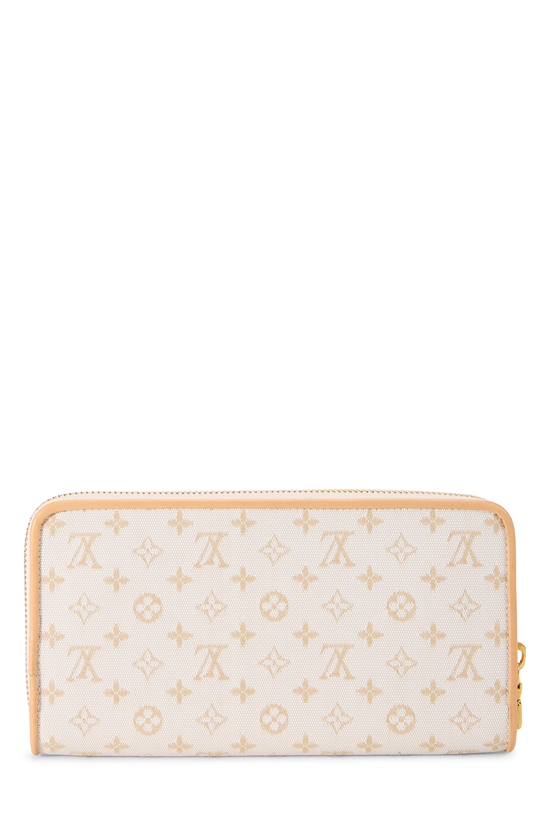 Beige Monogram Mini Lin Zippy Wallet, , large image number 2