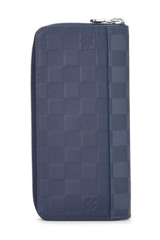 Navy Damier Infini Zippy Vertical Wallet, , large image number 2