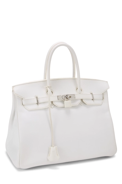 White Epsom Birkin 35, , large