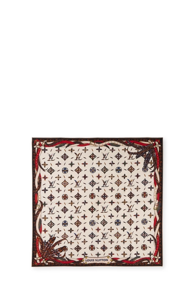 Multicolor Monogram Silk Scarf