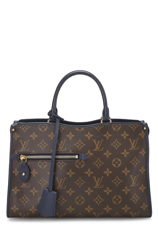 Navy Monogram Canvas Popincourt PM NM, , large image number 0