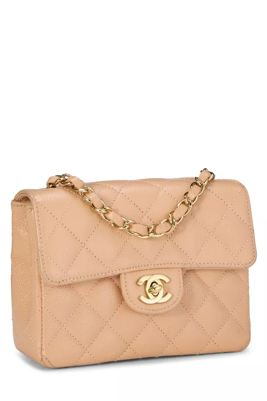 Pink Quilted Caviar Half Flap Mini, , large image number 1