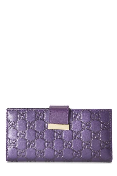 Purple Guccissima Continental Wallet