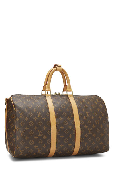 Monogram Canvas Keepall Bandouliere 45, , large