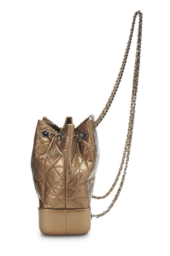 Brun Sobriquette femte Chanel Copper Calfskin Gabrielle Backpack Small Q6B3P31ICH000 | WGACA