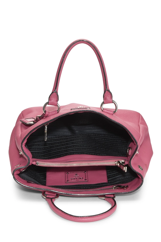 Pink Vitello Daino Tote, , large image number 5