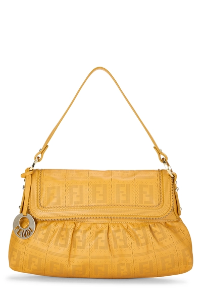 Orange Zucca Perforated Leather Chef Mini