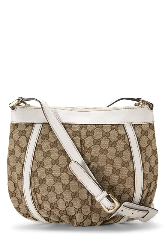 White Original GG Canvas D-Ring Abbey Messenger Small, , large image number 3
