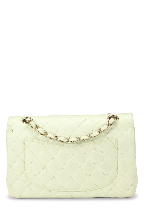 Green Quilted Caviar Classic Double Flap Small, , large image number 3