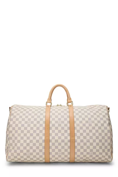 Louis Vuitton Damier Azur Keepall Bandouliere Bag 55 — photo 1