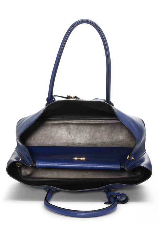 Blue Saffiano Double Bag Medium, , large image number 5