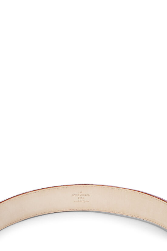 Louis Vuitton Belt Sunshine Size 36/90 Rose M9852U Monogram Denim