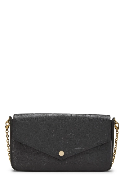 Louis Vuitton Black Monogram Empreinte Pochette Felicie