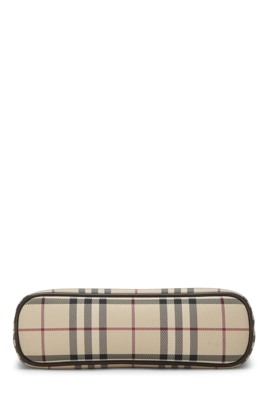 Brown Check Nylon Handbag Mini, , large image number 4