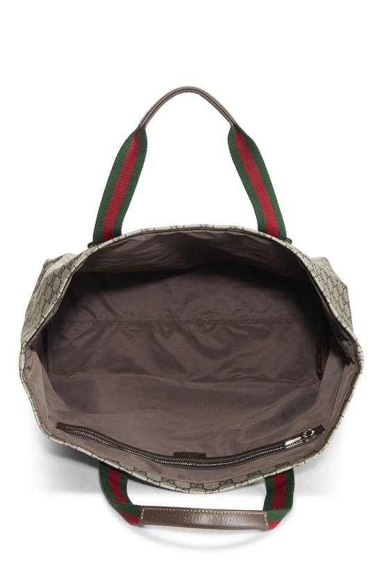 Brown GG Supreme Canvas Tote Large, , large image number 5