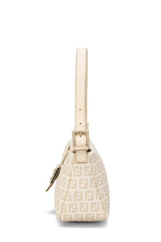 White Zucca Coated Canvas Shoulder Bag, , large image number 2
