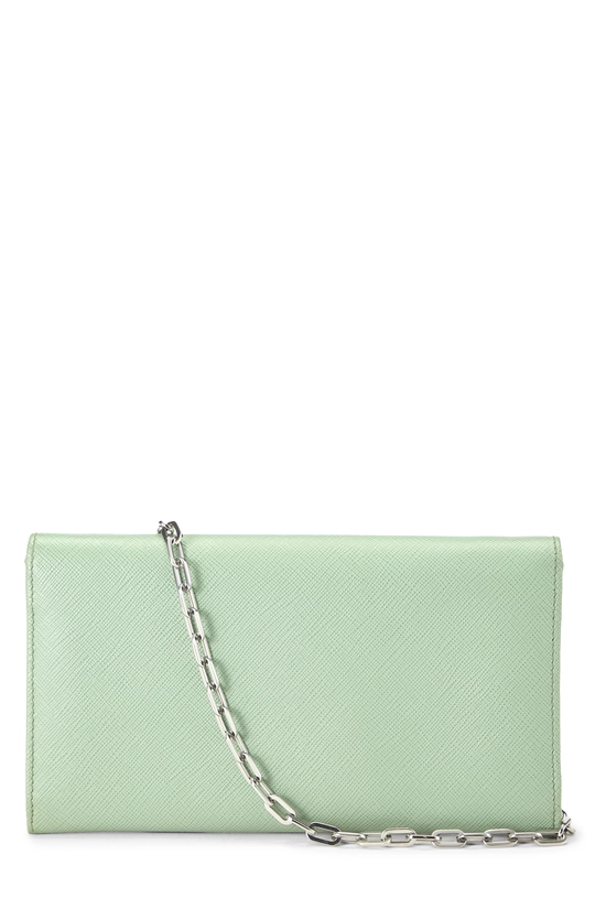Green Saffiano Leather Wallet On Chain (WOC), , large image number 2