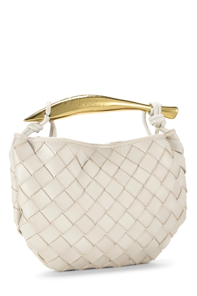 White Intrecciato Sardine Bag Mini, , large