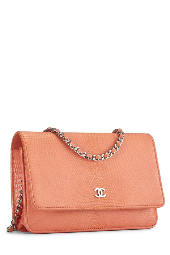 Chanel Orange Karung Wallet-On-Chain (WOC) Q6AATL0FOB004