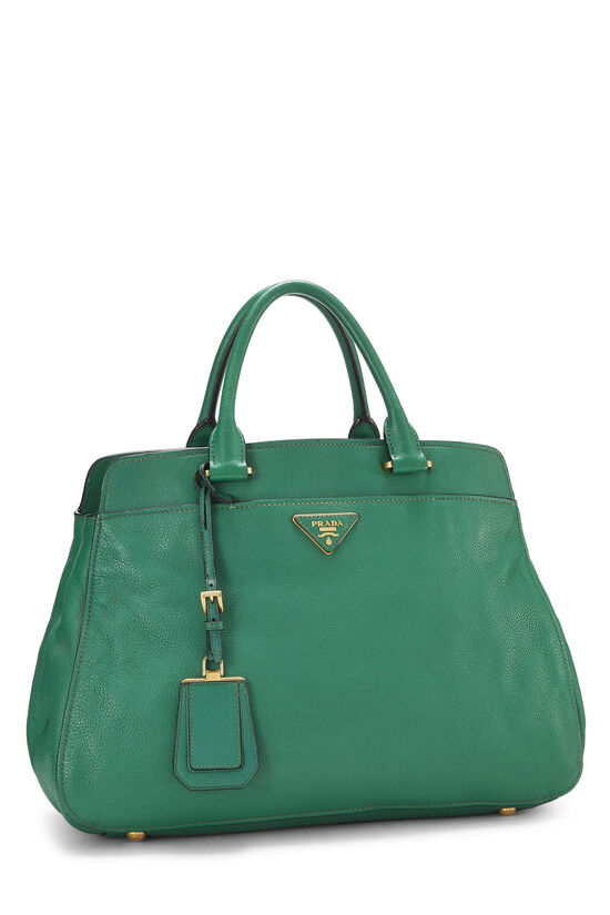 Green Vitello Daino Convertible Handbag, , large image number 3