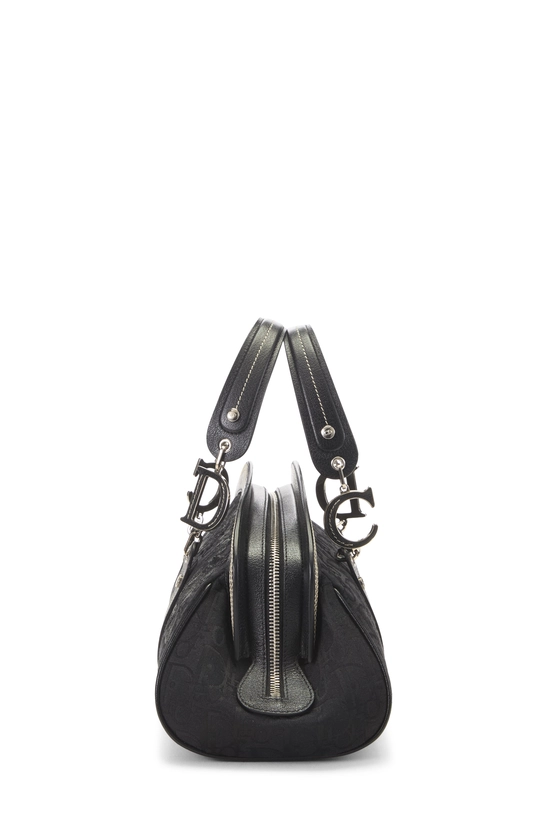 Black Trotter Canvas Floral Frame Satchel, , large image number 2