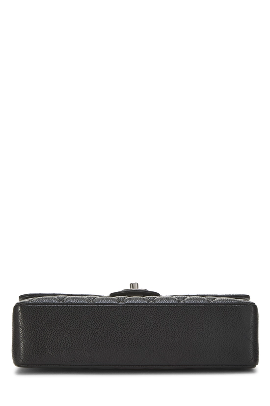 Black Quilted Caviar Classic Double Flap Medium, , large image number 4