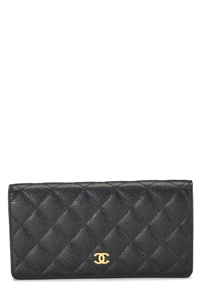 Black Caviar Classic Long Yen Wallet
