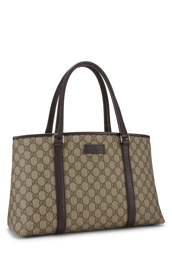 Brown GG Supreme Canvas Tote Large, , large image number 1
