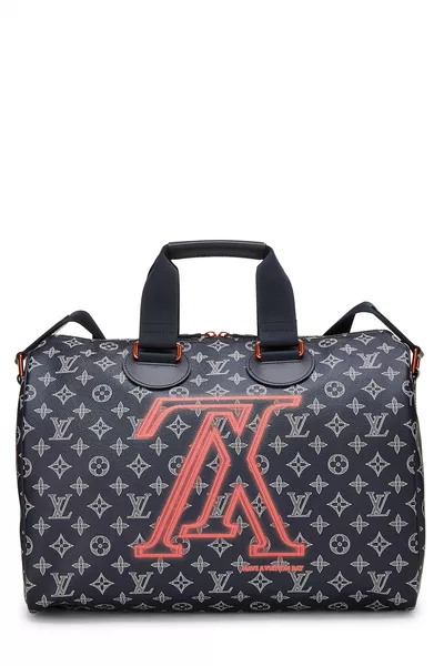 Monogram Upside Down Ink Speedy Bandouliere 40