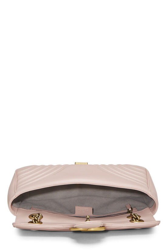 Pink Leather GG Marmont Shoulder Bag Small, , large image number 5