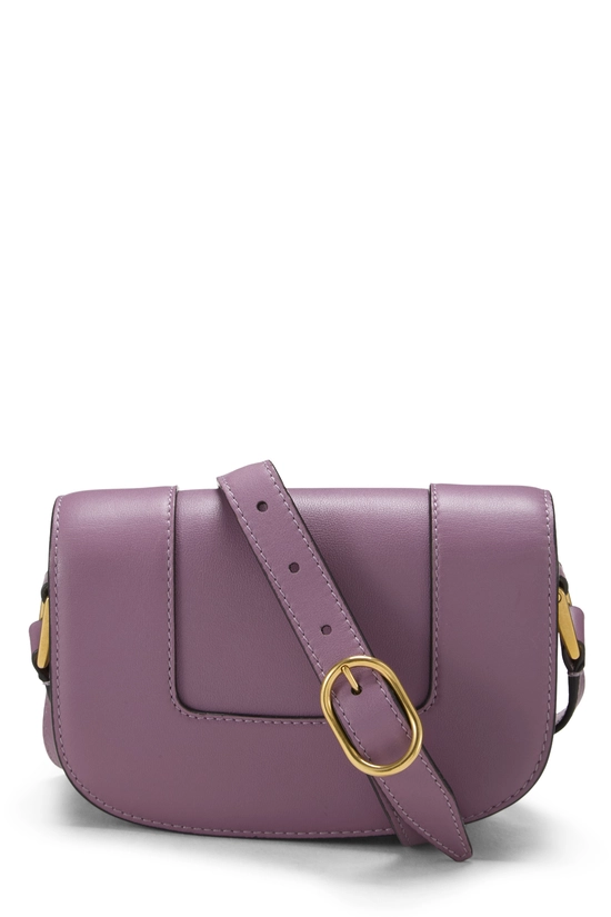 Purple Calfskin Supervee Crossbody Small, , large image number 3