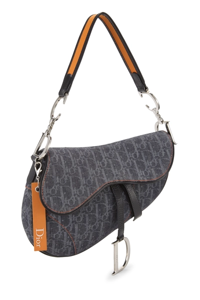 Christian Dior Blue Trotter Denim Remove Before Flight Saddle Bag — photo 2