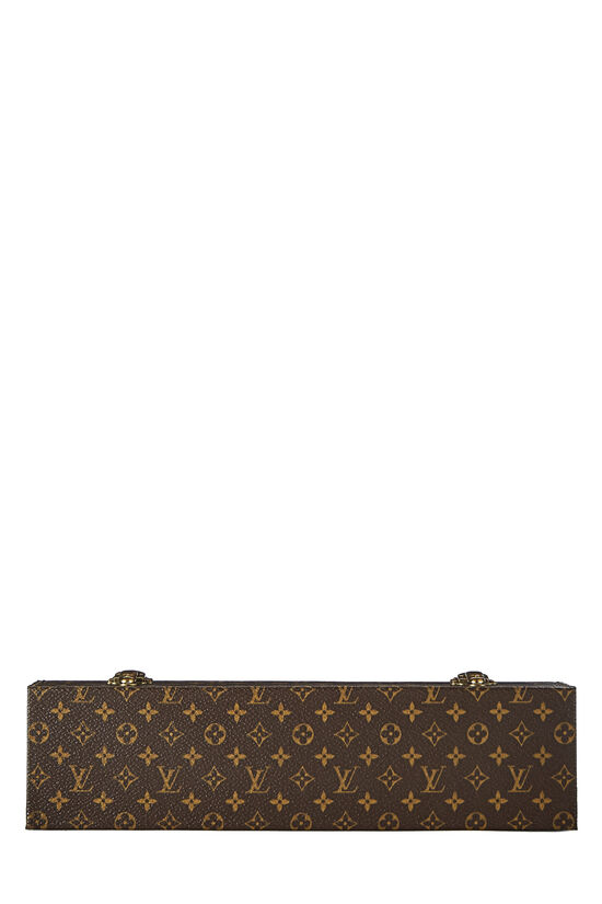 Golden Logo Louis Vuitton Monogram Case