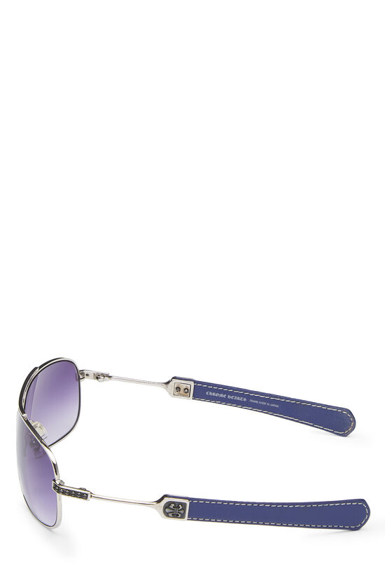 Purple Metal Classic Elite Aviator Sunglasses, , large image number 3