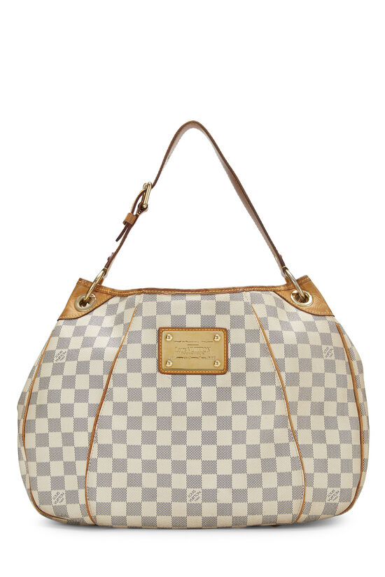 Louis Vuitton Galliera Pm White Damier Azur Canvas Shoulder Bag at