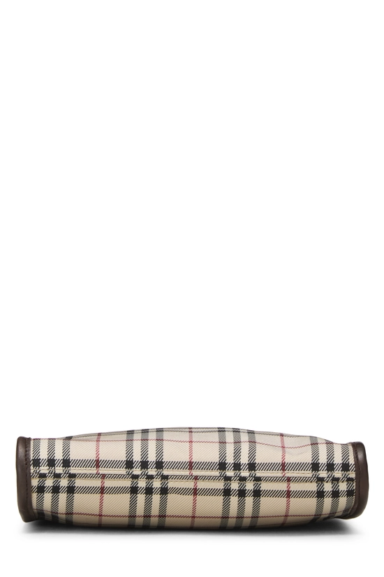 Brown House Check Nylon Crossbody, , large image number 4