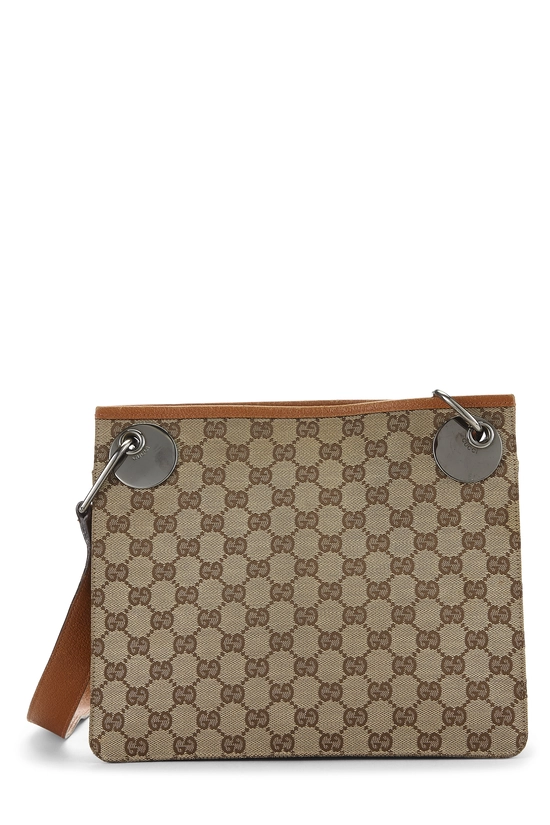 Orange Original GG Canvas Eclipse Messenger, , large image number 0