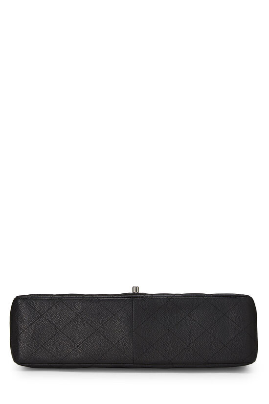 Black Quilted Caviar Half Flap Jumbo, , large image number 4