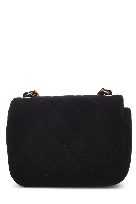Black Velvet 'CC' Flap Bag Mini, , large image number 4