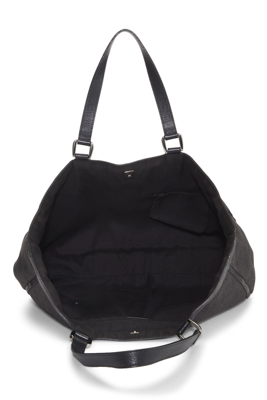 Black GG Denim D-Ring Abbey Tote Large, , large image number 5