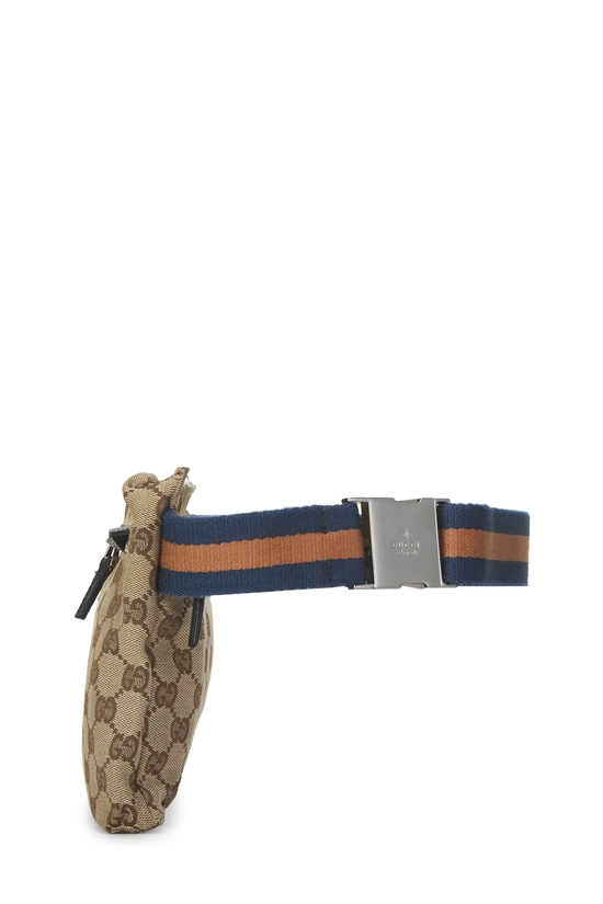Original GG Canvas Web Double Pocket Waist Pouch, , large image number 2