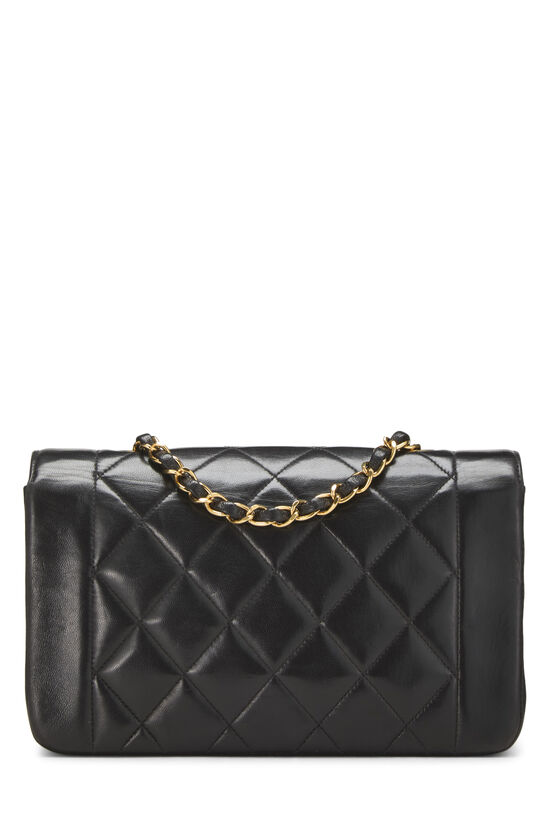 Black Quilted Lambskin Diana Flap Small, , large image number 3