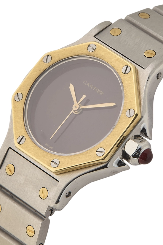 Stainless Steel Two-Tone Santos Octagon 0907 24MM, , large image number 1