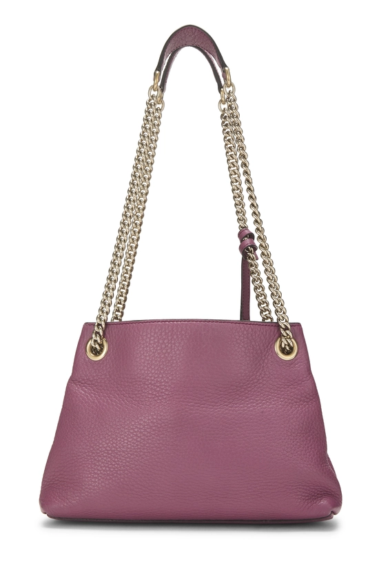 Purple Leather Soho Chain Tote Small, , large image number 3