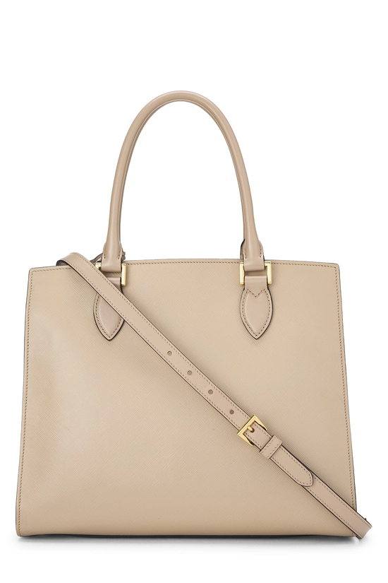 Beige Saffiano Convertible Handbag, , large image number 3