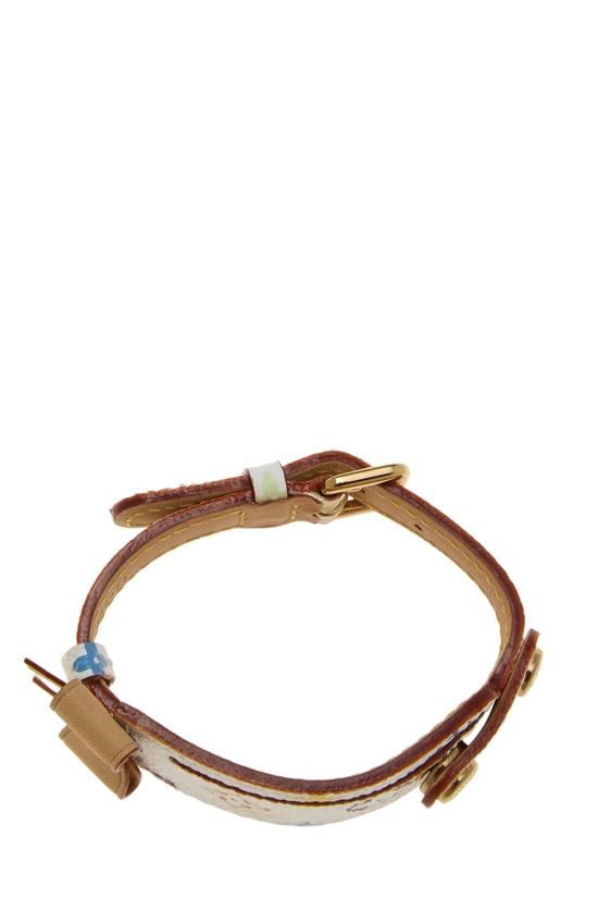 Takashi Murakami x Louis Vuitton White Monogram Multicolore Address Bracelet, , large image number 2