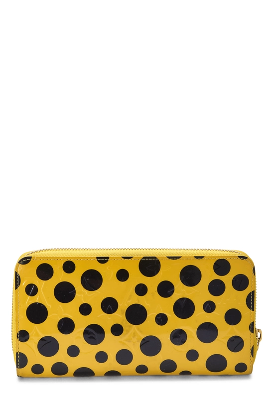 Yayoi Kusama x Louis Vuitton Yellow Vernis Monogram Zippy Wallet, , large image number 2