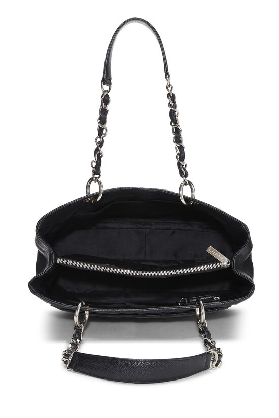 Vintage CHANEL Black Caviar Petite Shopping Tote PST Bag – Fashion Reloved